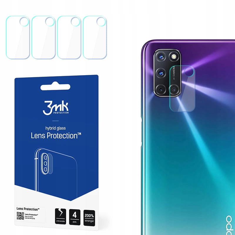 

4X Szkło Na Aparat Obiektyw Do Oppo A72, 3MK Lens