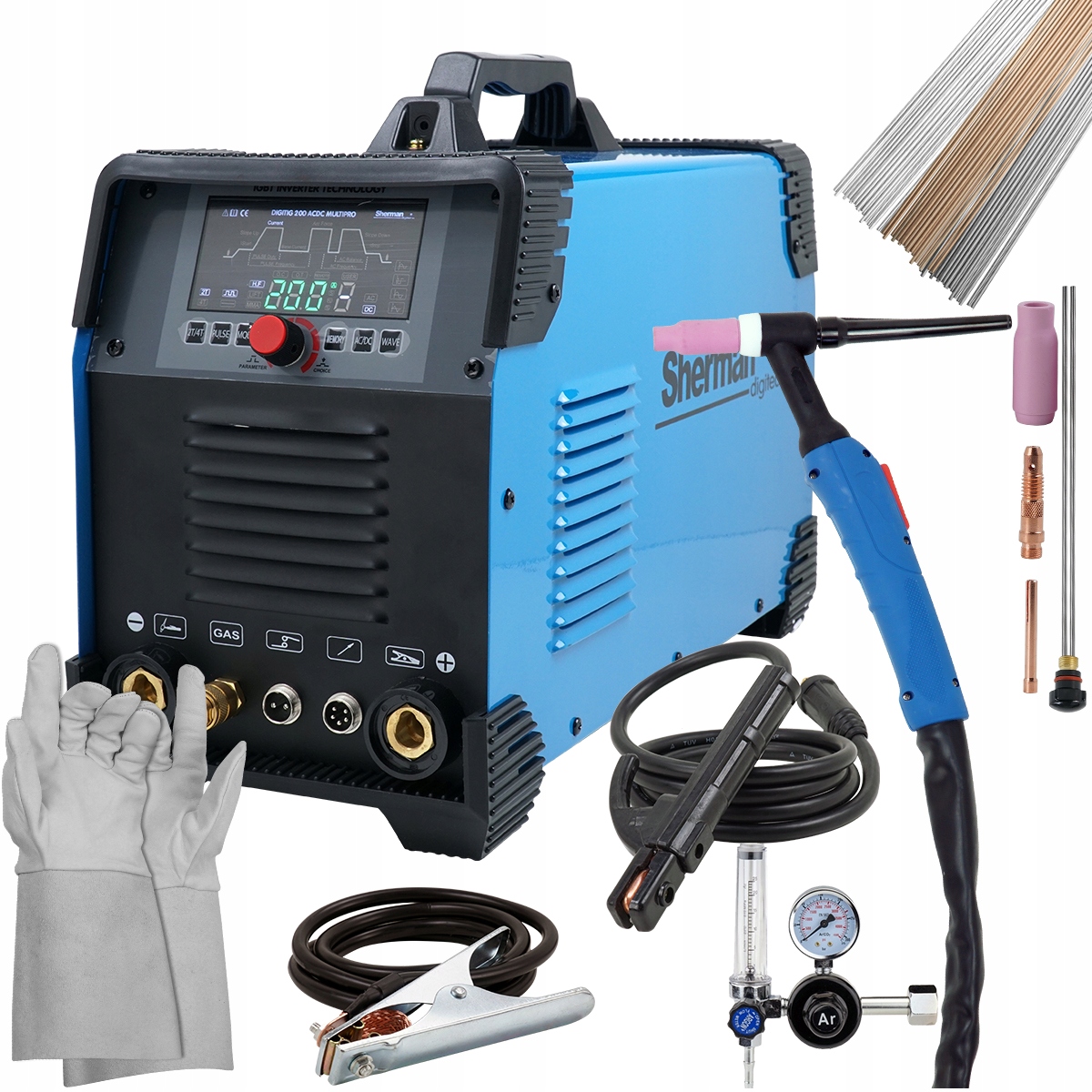 

Spawarka Sherman Tig 200 A Ac DC Multipro Puls