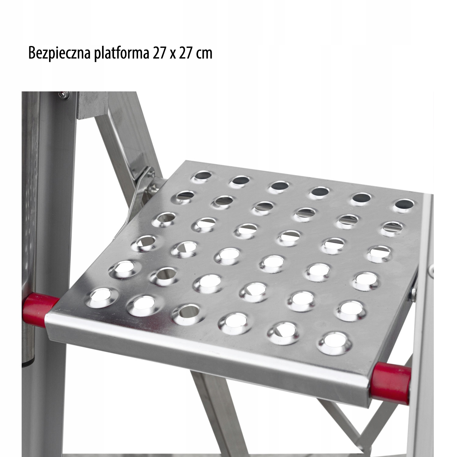 FARAONE PROFESJONALNA DRABINA SDOMUS 13CM STOPNIE Wysokość robocza 2.64 m