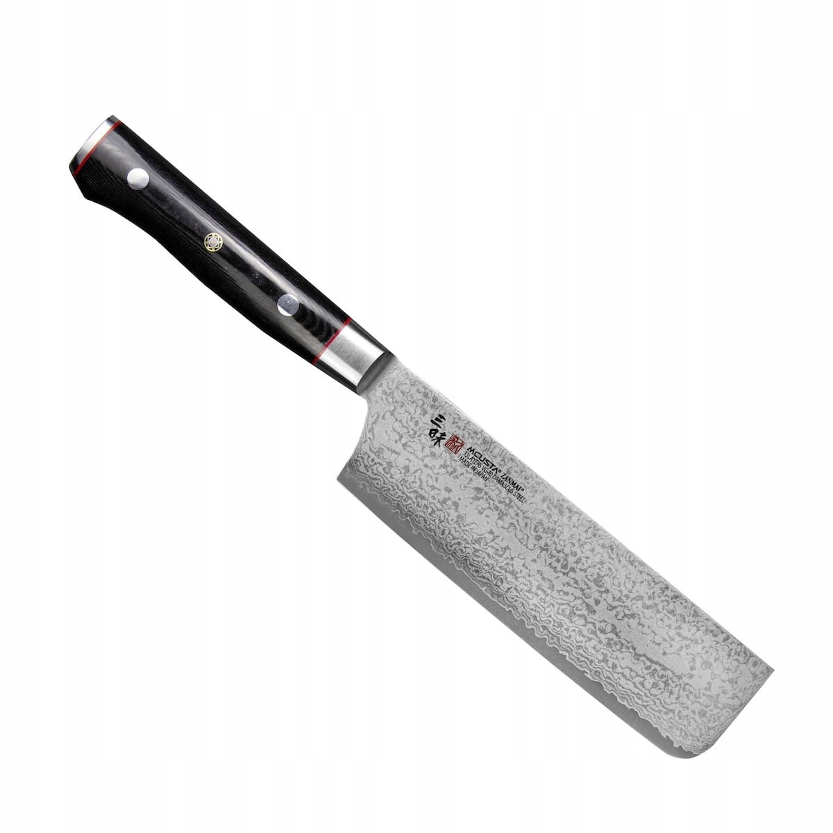 Mcusta Zanmai VG-10 Pro Zebra Japonský kuchynský nôž Nakiri Sekáčik 16,5 cm
