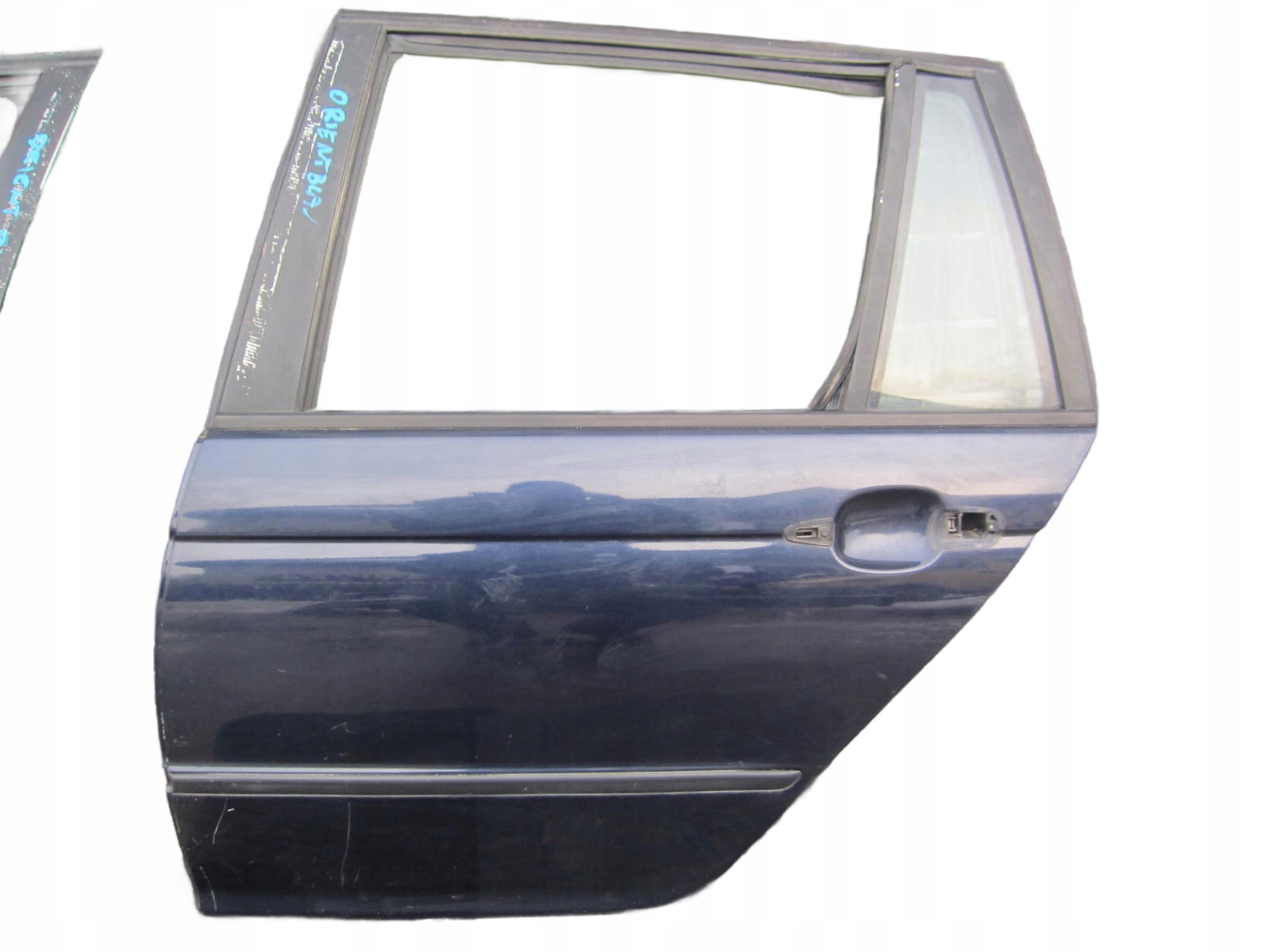 BMW E46 KOMBI door left rear. rear part ORIENTBLAU 317