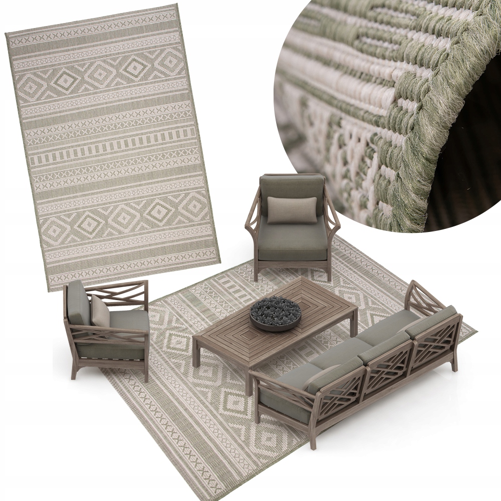 koberec venkovní koberec Lineo 120x160 zelený #4463