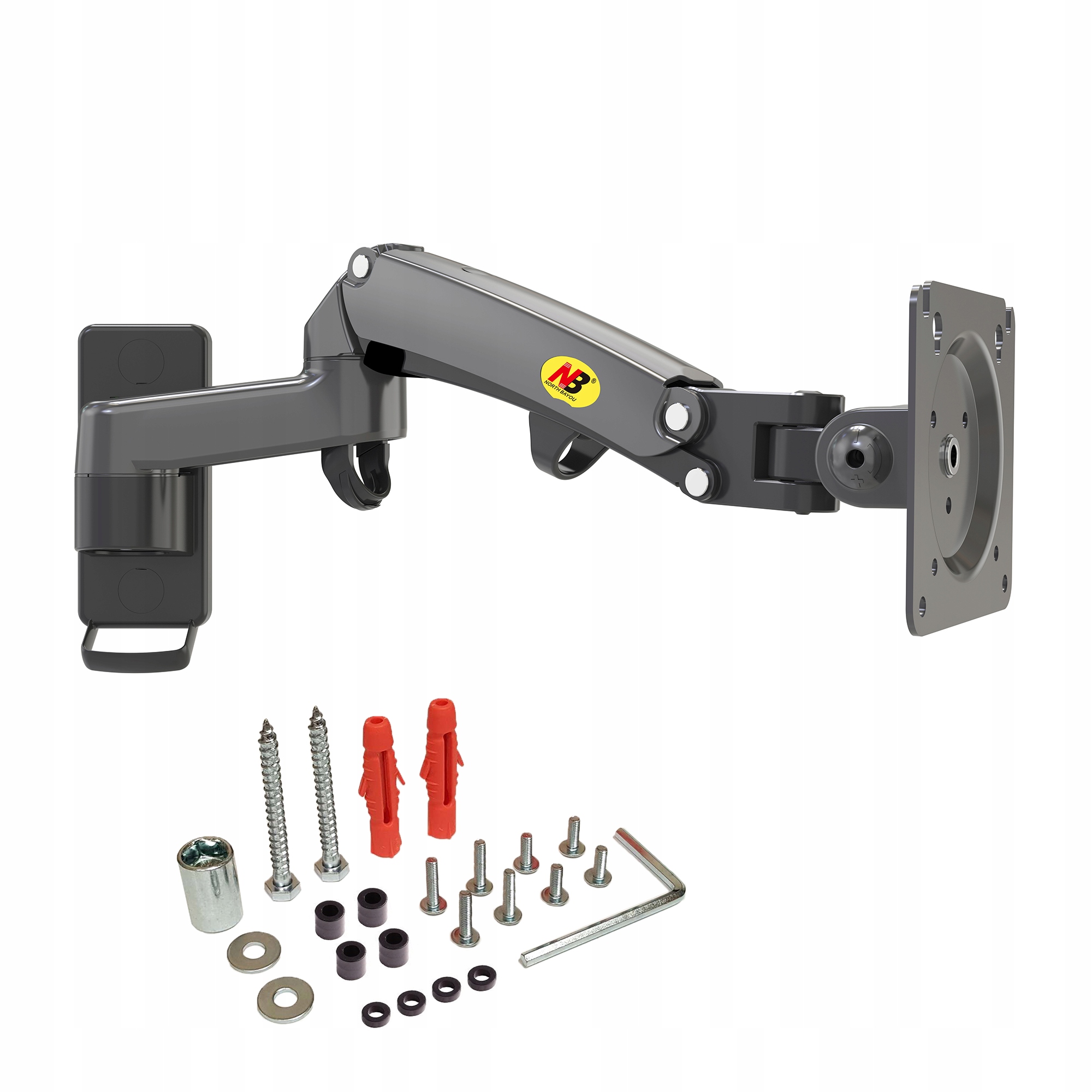 Ergonomiczny Obrotowy Uchwyt do Monitora Telewizora LCD 17-35' Regulacja 3D