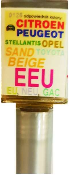 Citroen Peugeot Eeu Neu Sand Beige Lakier Samochodowy Zaprawka Do Rys 10 ML