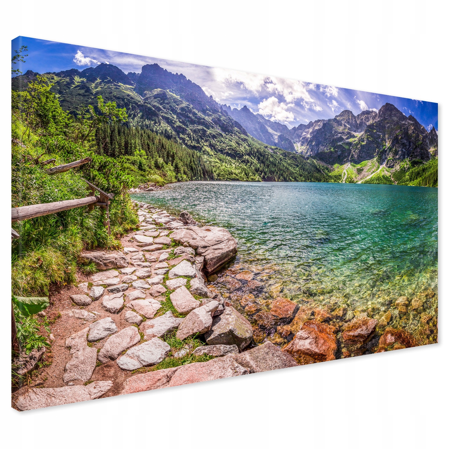 

Obraz na płótnie góry jezioro 120x80