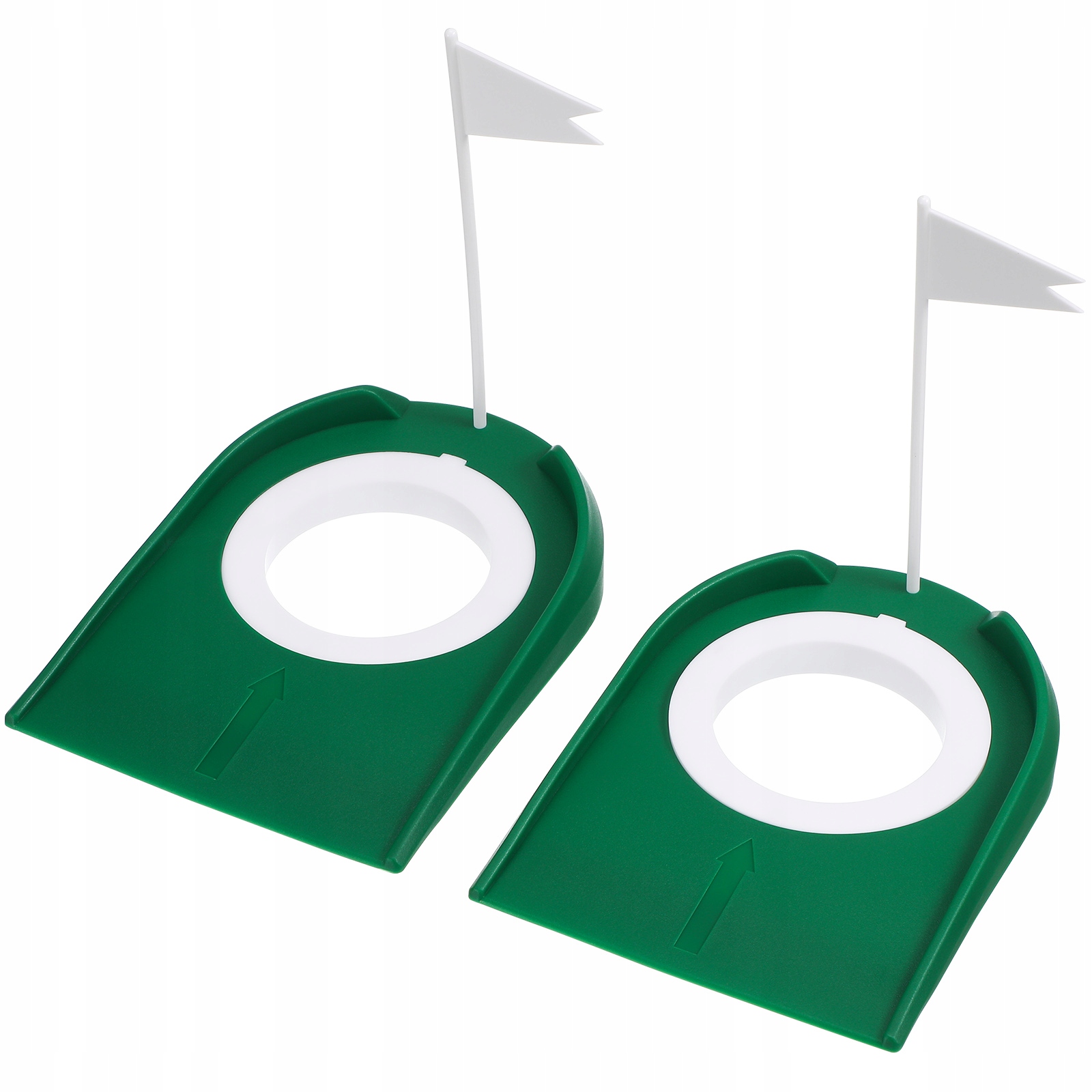 2SZT Zielone Kubki Golfowe Do Indoor Practice Z Flagą