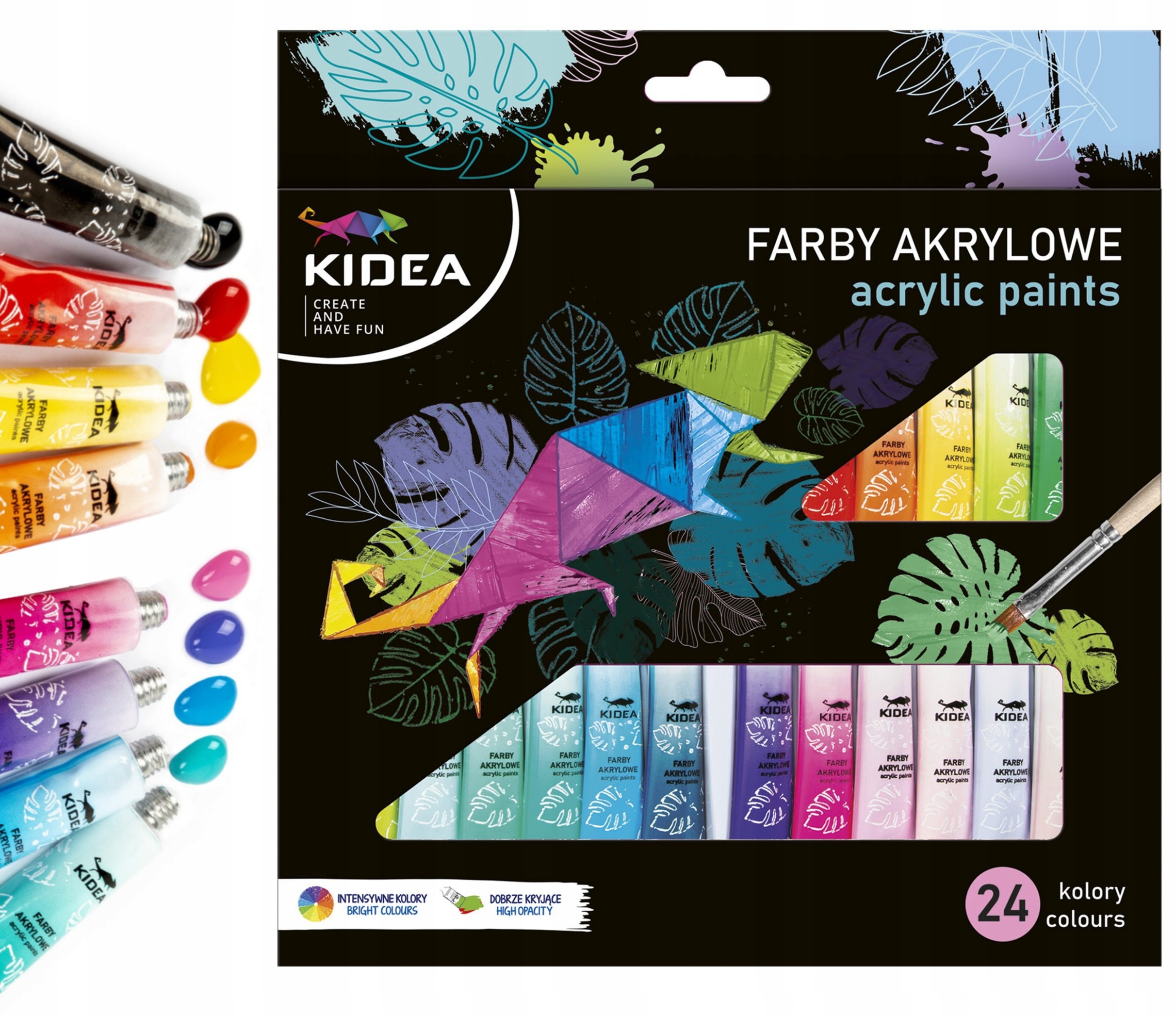 

Farby akrylowe w tubkach 24 x 6ml Kidea