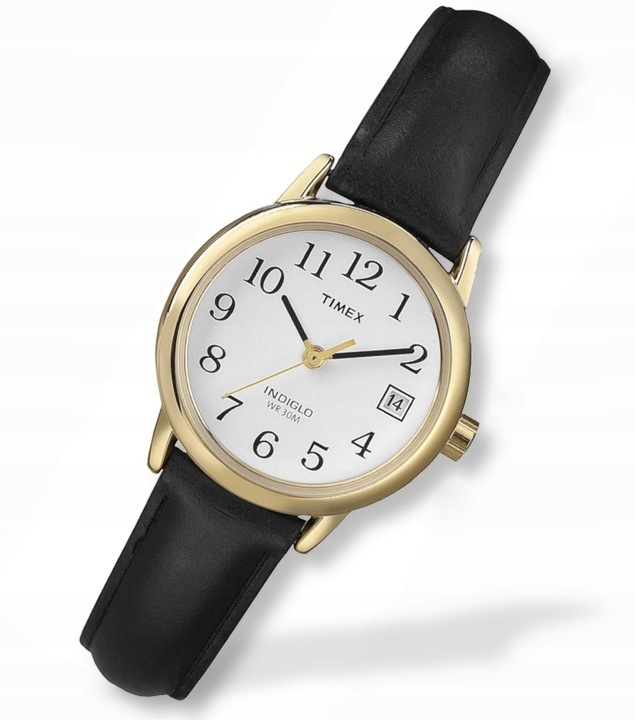 Klasické dámské hodinky na řemínku Timex T2H341 Datumovka Indiglo +Box Gravírování