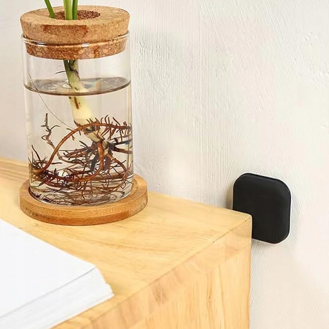 ODBOJNIK ODBÓJ KLAMKI DRZWI STOPER SAMOPRZYLEPNY DO ŚCIAN CZARNY 4.5cm 1szt Kod producenta B028_1