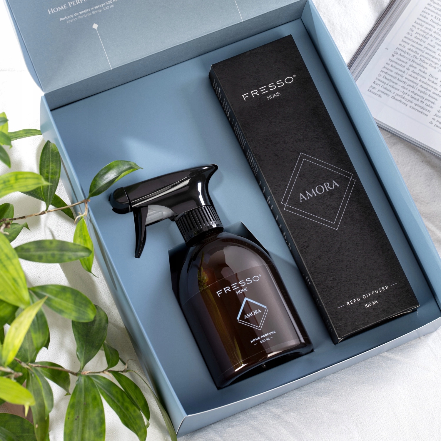 Levně Fresso Home Perfume Duo Amora Gift Box Vonné tyčinky parfém