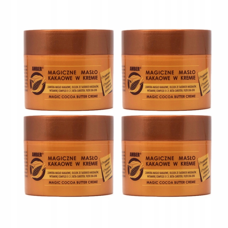 

4 X Masło Kakaowe Amber Max-pack 150ML Opalenizna