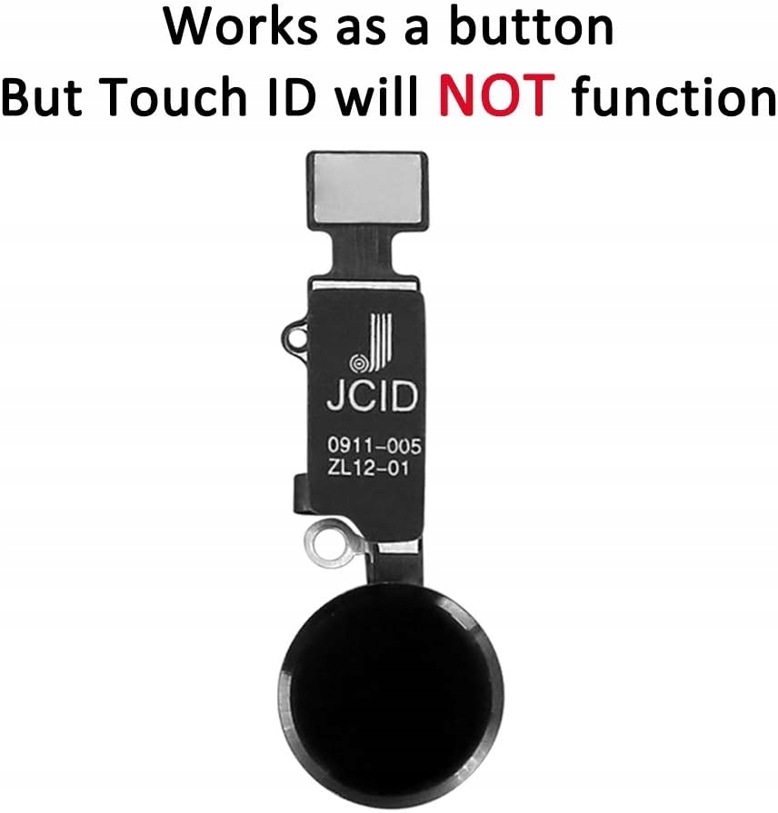 PRZYCISK GUZIK HOME iPhone 7/7 Plus/8/8 Plus wersja 5.0 ZAMIENNIK CZARNY Stan opakowania oryginalne