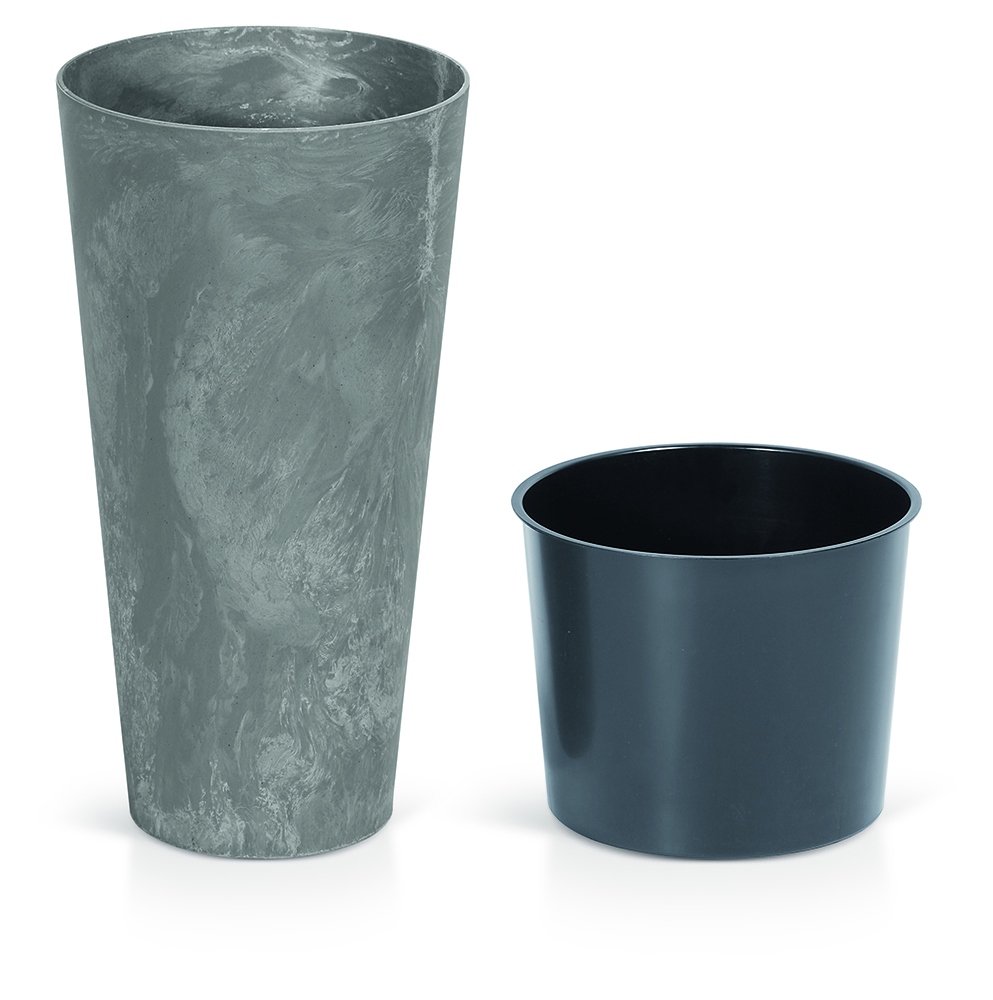 

Doniczka Tubus Slim Beton Effect 20CM Marengo