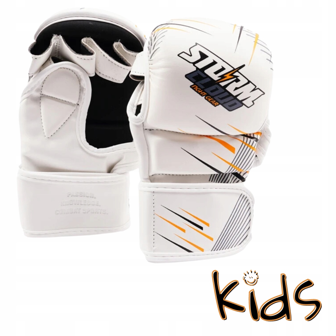 StormCloud Rękawice do Mma dla Dzieci StarFall Biało-Żółte Junior L