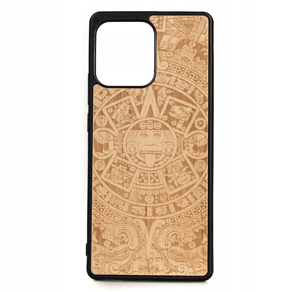 Dřevěné Pouzdro Bewood pro Motorola Edge 40 Neo Kalendář Aztécký Aniegre