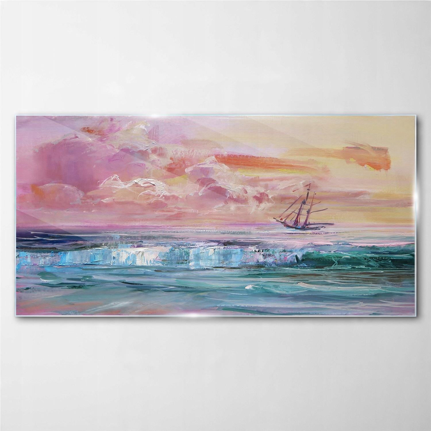 

Obraz szklany Malarstwo ocean morze statek 140x70