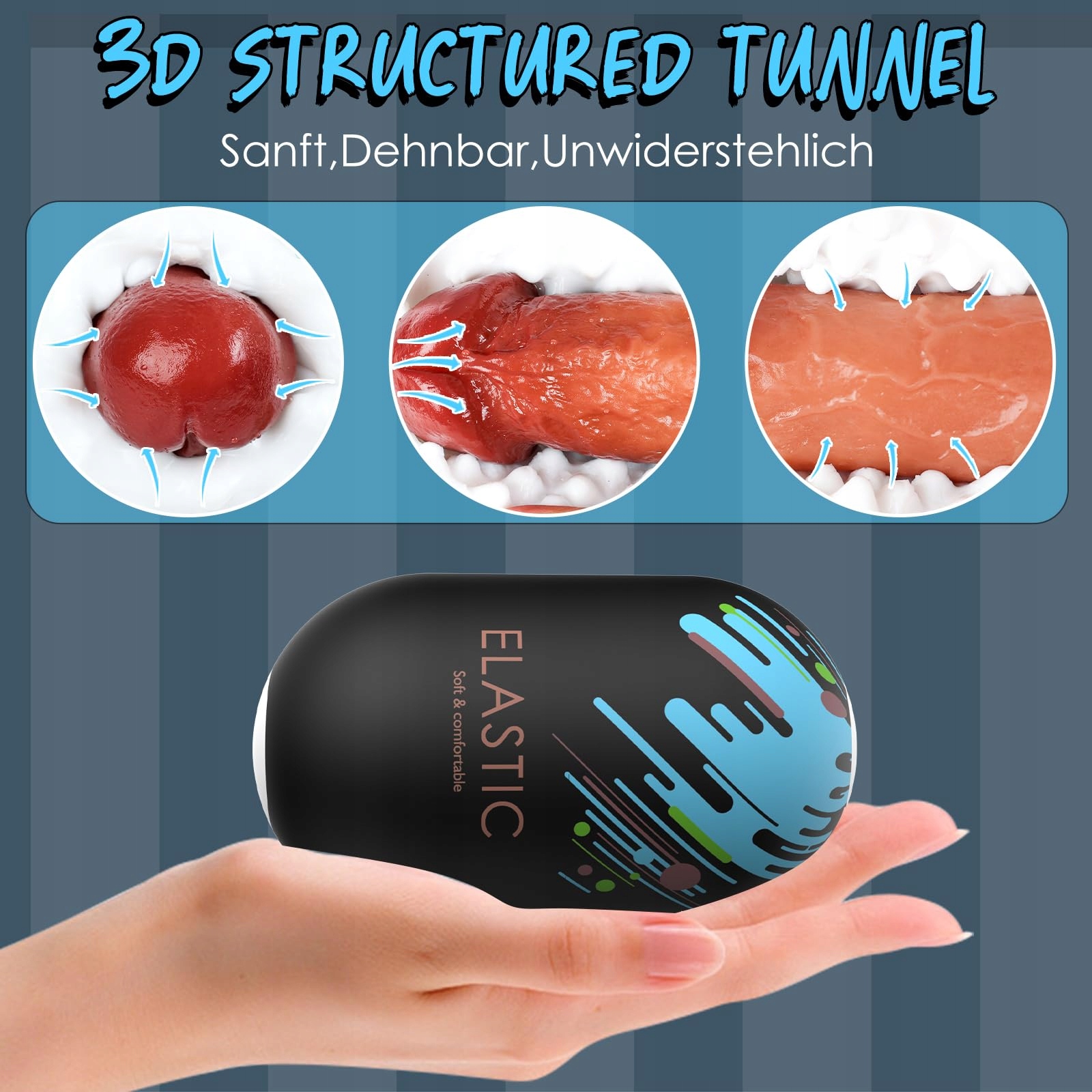 POCKET PUSSY Realistyczny Masturbator Dla Mężczyzn Seks Zabawka 3D — miniatura 5