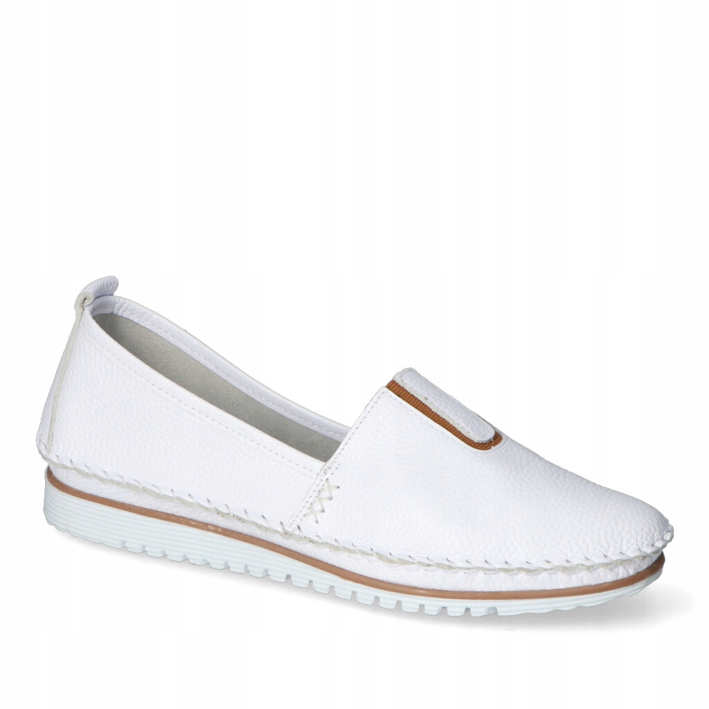 Dámské polobotky Loretta Vitale Bílé Lico Kožené 40