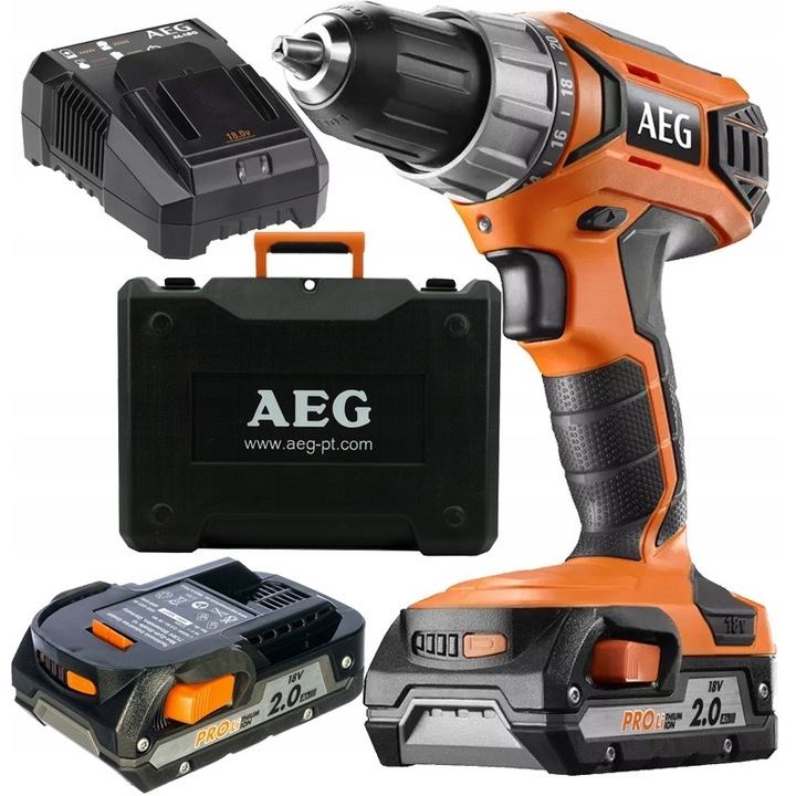 

Wiertarko-wkrętarka Aeg BSB18G4-202C 18V 2x2Ah