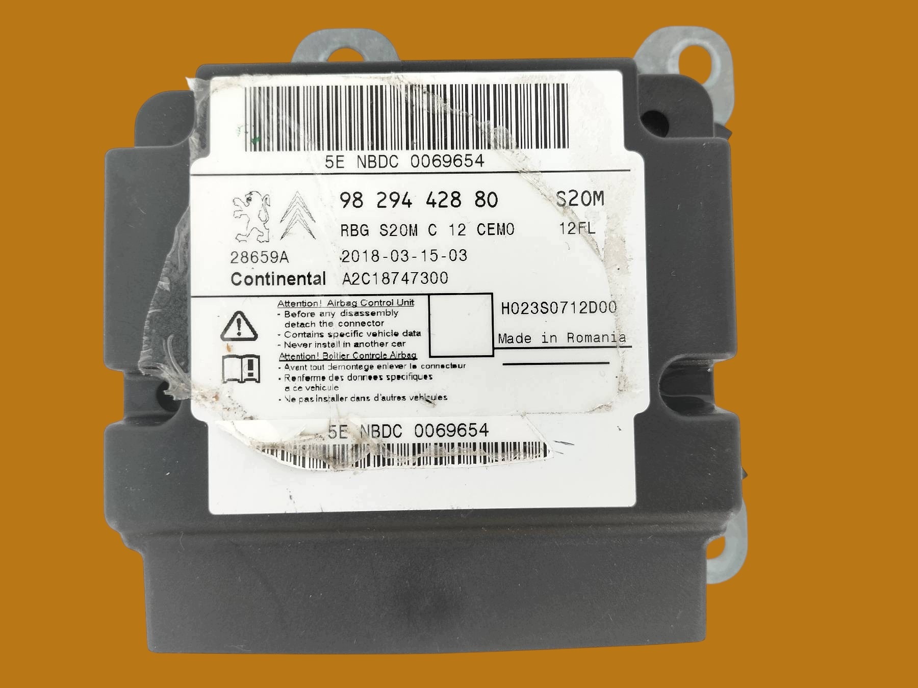 SENSOR airbag 9829442880 Citroen C3 III (2016-2024)
