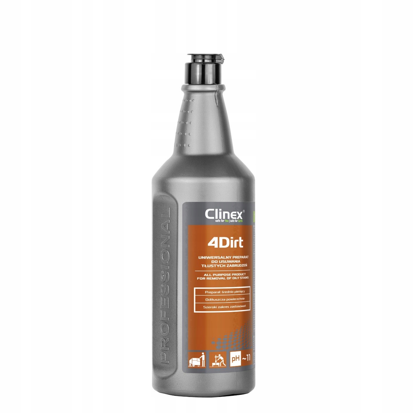 

Preparat do Tłustych Powierzchni Clinex 4Dirt 1L
