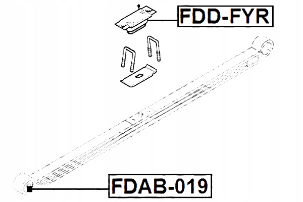 FEBEST ODBICIE RESORU TYLNEGO FORD TRANSIT FY 2000-2006 EU Producent części Febest