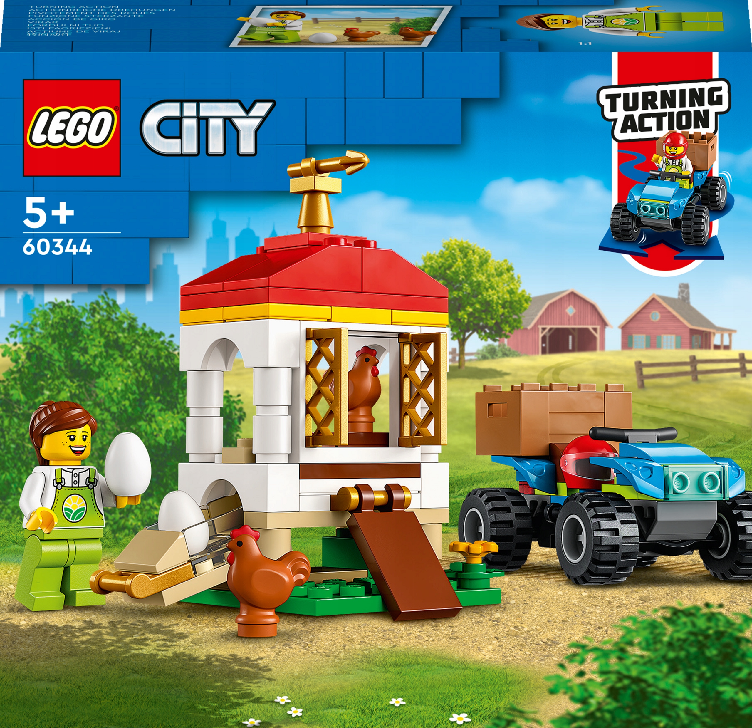 

Lego City Kurnik z kurczakami 60344
