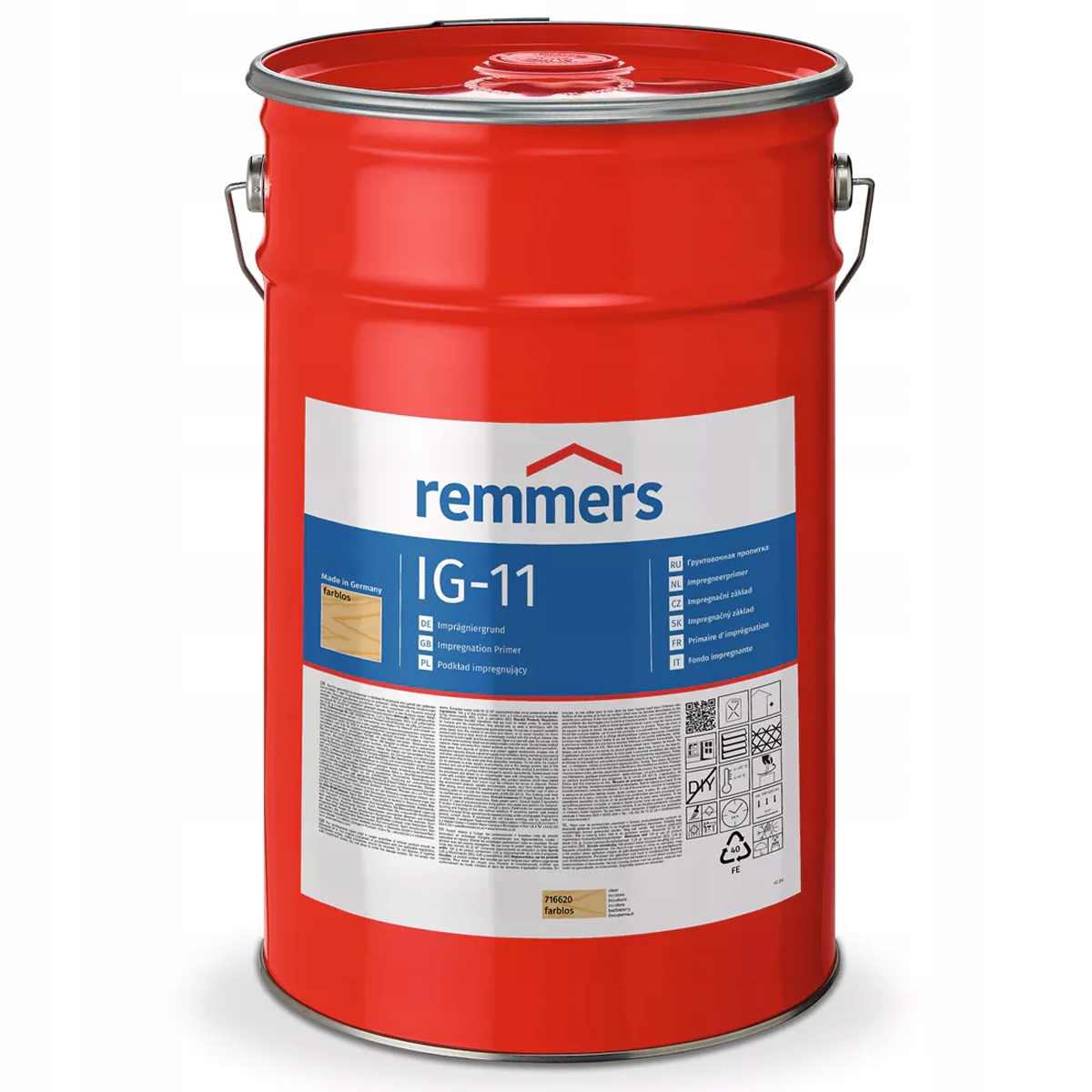 Impregnat biobójczy na siniznę grzyby owady do drewna Remmers IG-11 10L