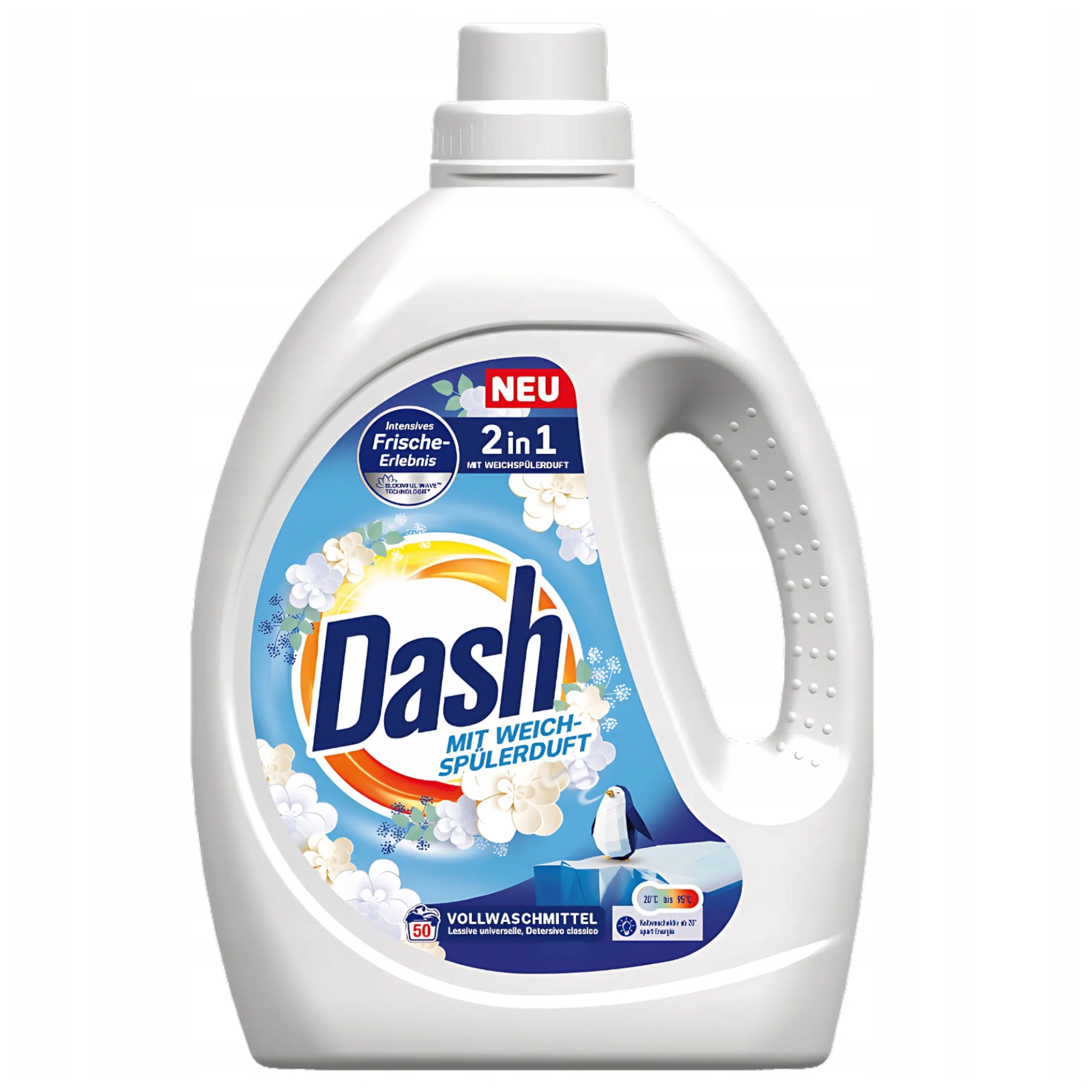 Levně Univerzální prací prostředek Dash 2v1 50 praní 2,25 l