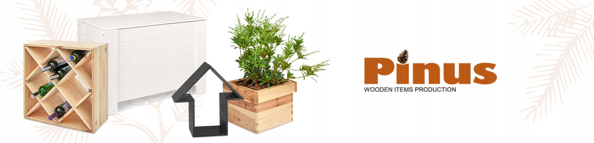 Pudełko drewniane skrzynka ZAMYKANA z deklem 29x21x14 cm biała pojemnik Marka Pinus