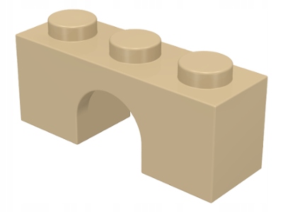 

Lego 4490 klocek łuk 1x3 piaskowy tan 1 szt Nowy