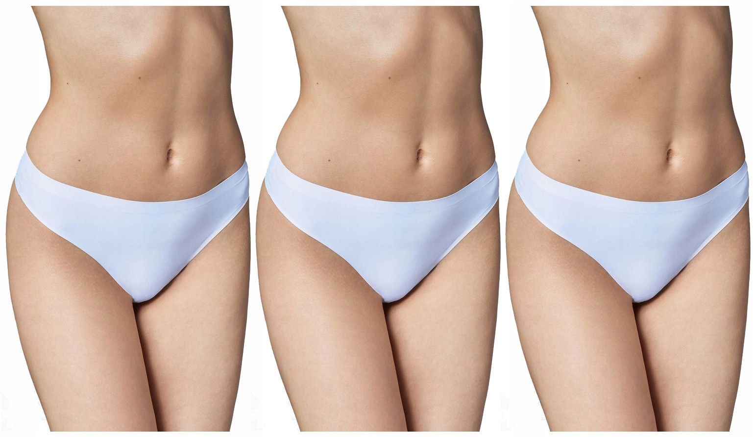 3 x GATTA STRINGI ULTRA COMFORT BEZSZWOWE BIAŁE M