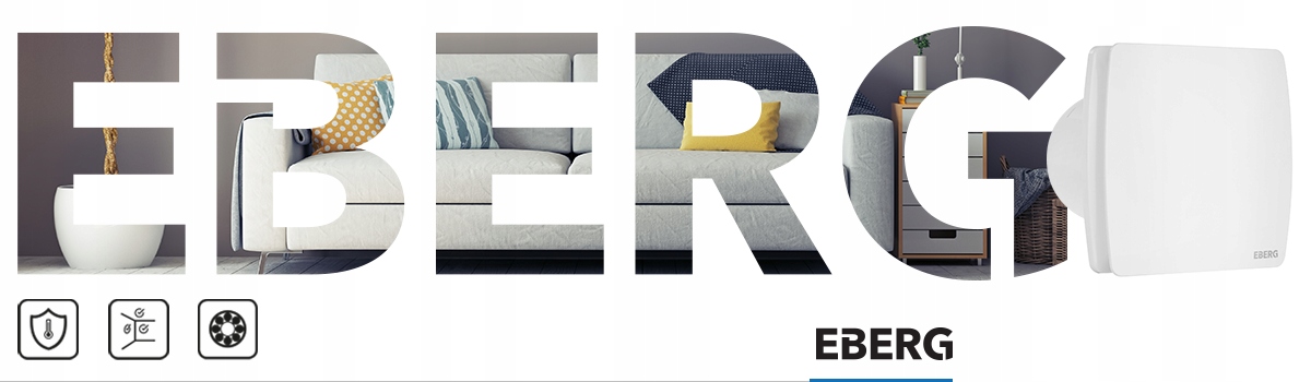 Wentylator łazienkowy domowy AXI 120 HT biały Higrostat Timer + klapa Marka EBERG