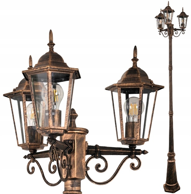 

Latarnia lampa ogrodowa parkowa Liguria retro E27