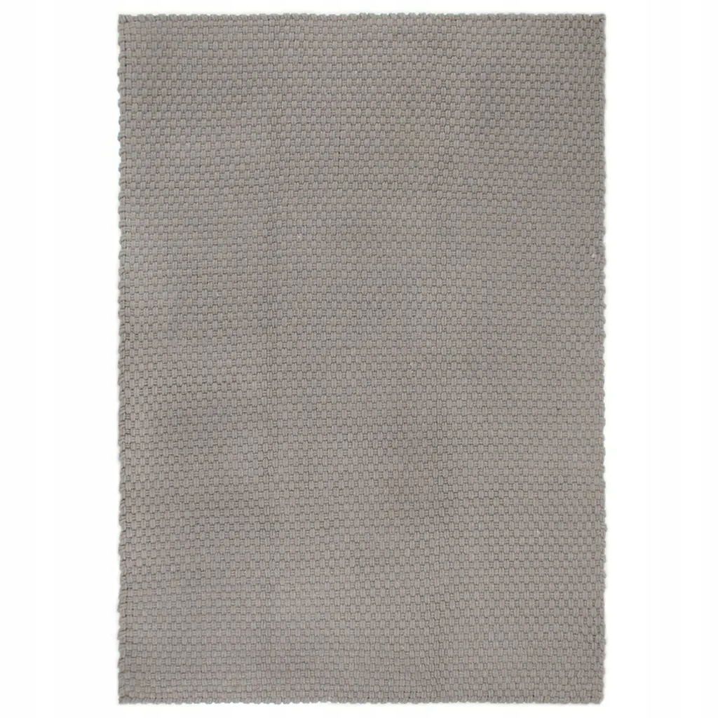 Dywan prostokątny, szary, 200x300 cm, bawełna