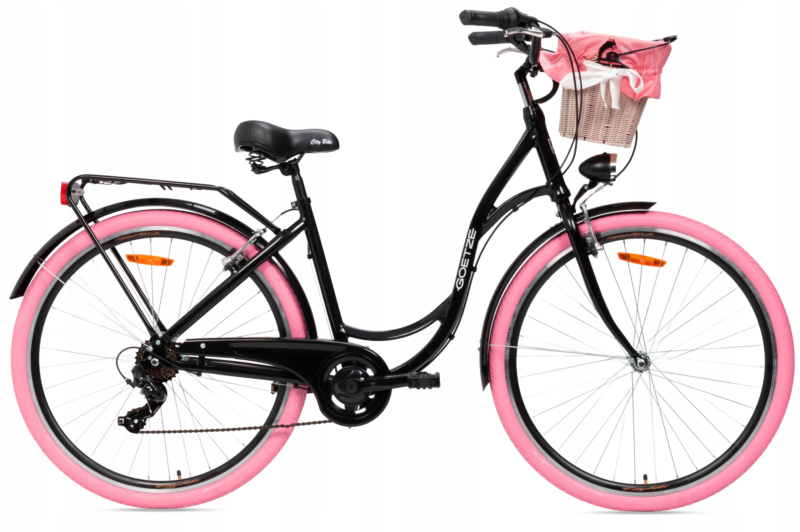 Rower miejski Goetze Mood 28 Nl Alu damski biegi kosz
