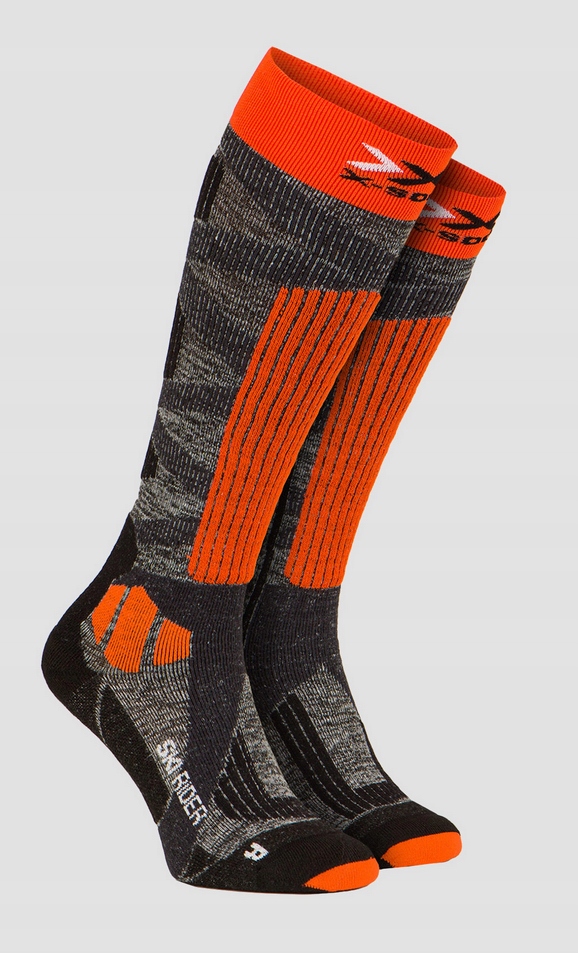 Lyžařské Ponožky X-Socks Ski Rider 4.0 oranžovo-šedé 42-44