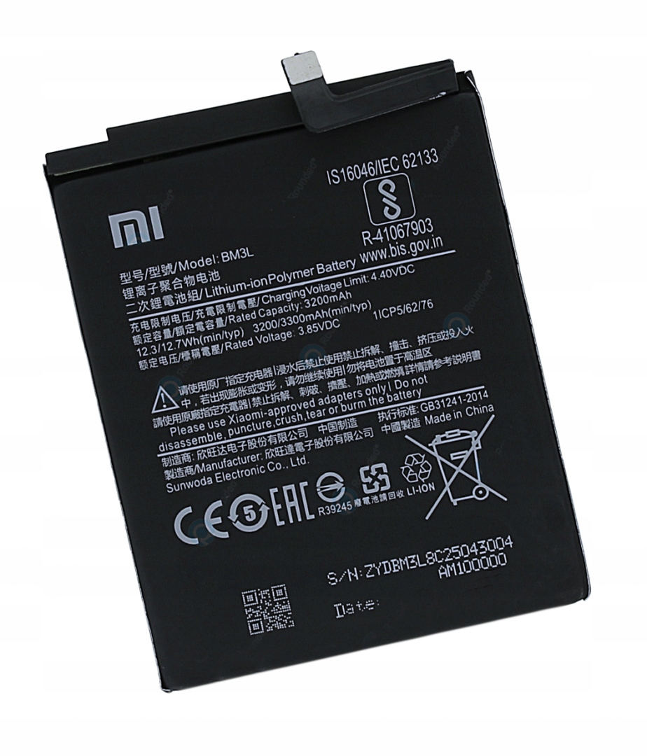 

Bateria do Xiaomi MI 9 Global Dual Sim 3300mA BM3L