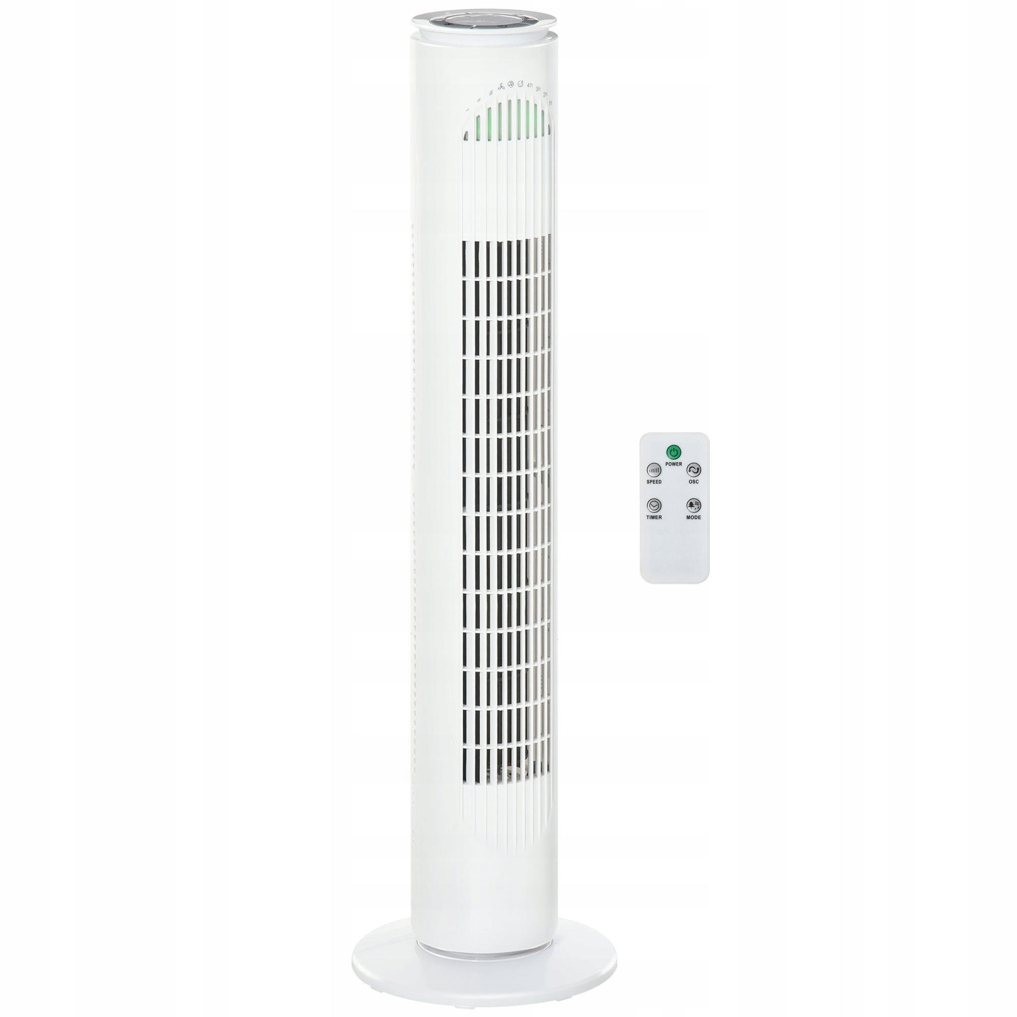 Stĺpový ventilátor s diaľkovým ovládaním oscilácia 70° 77 cm, stojanový ventilátor 45 W