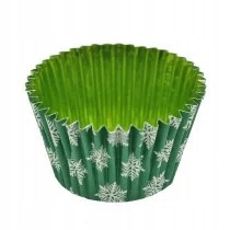 

Papilotki Świąteczne Zielone 100 szt Foliowane