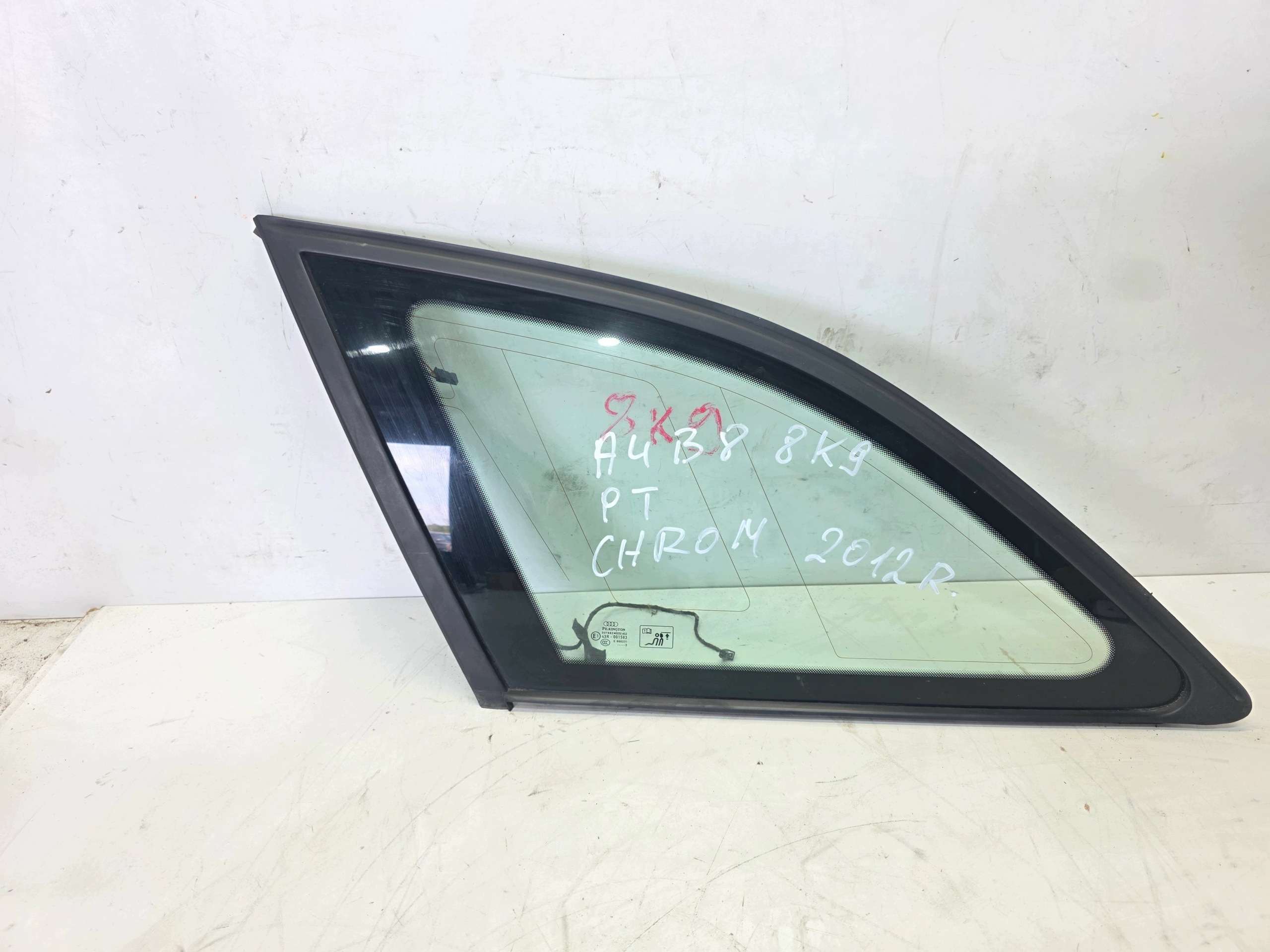 window bodywork AUDI A4 B8 AVANT KOMBI CHROM left rear part 2012 ROK