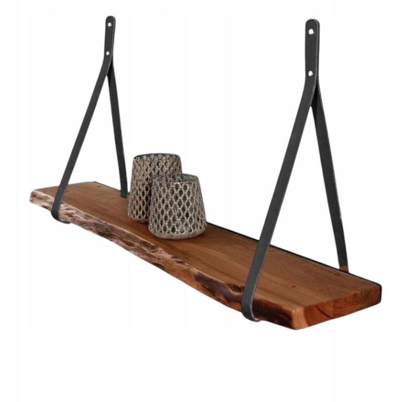 Kožené Držáky Police Závěsná Police Odolná 100% Kůže