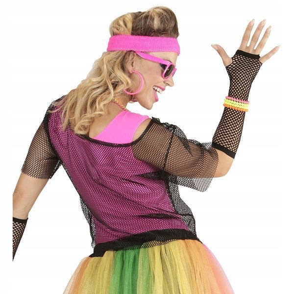 KOSZULKA SIATKA CZARNA T-SHIRT LATA 80 Płeć kobieta