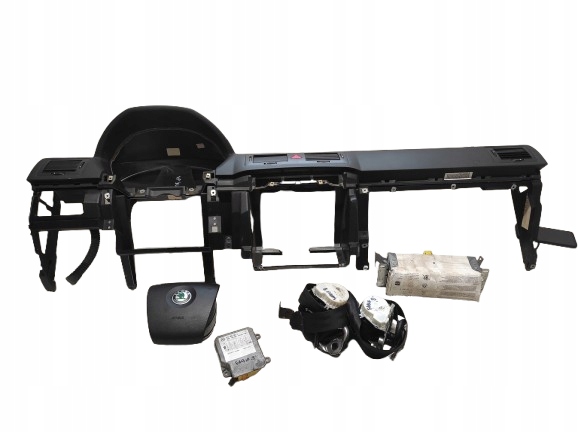 SKODA FABIA 1 I 99- DESKA KONSOLA PASY PODUSZKI MODUŁ