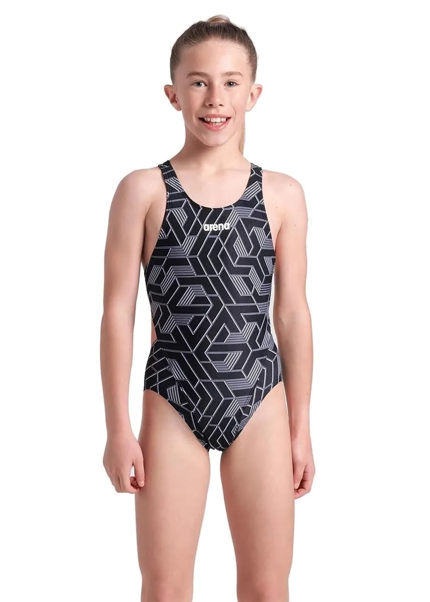 Kostium kąpielowy dziewczęcy Arena Tech Solid Escape 152
