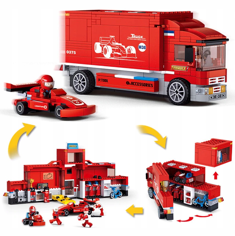 

Klocki Potężny Zestaw F1 Formuła Ciężarówka