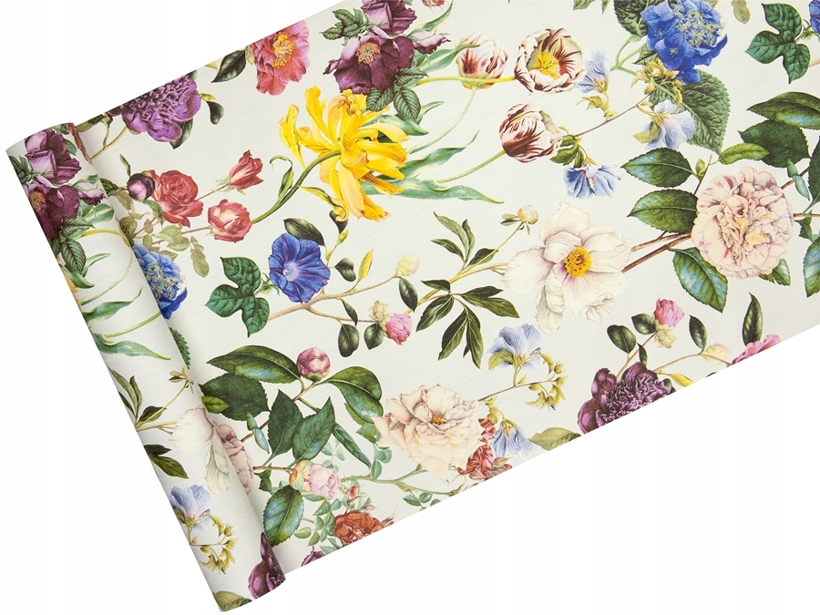 Tapeta w KOLOROWE KWIATY na jasnym TLE