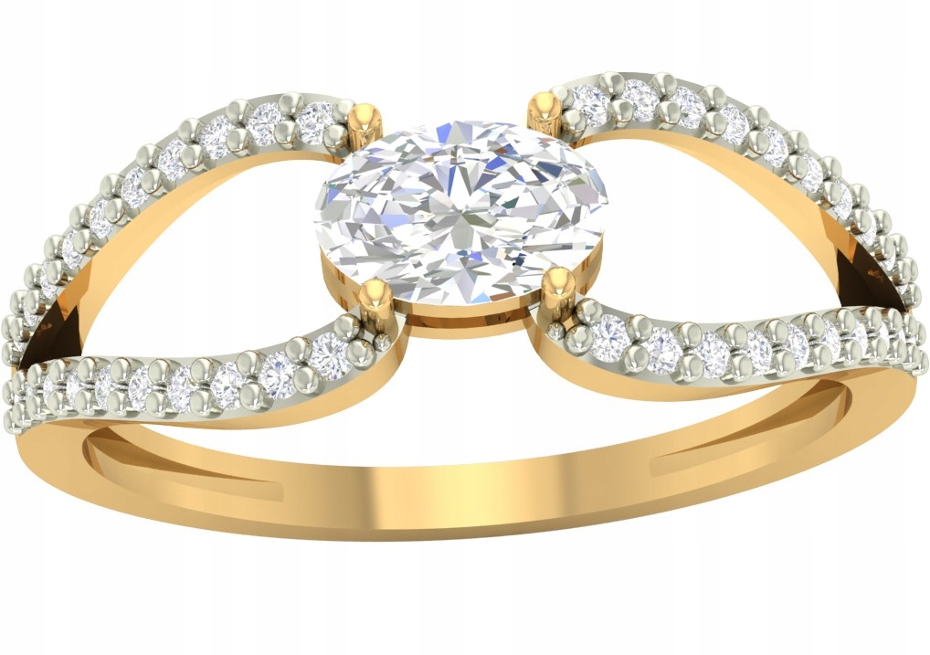 Elegantní Prstýnek Ryzost 585 Pro Ženu Jako Dárek