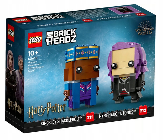 Lego 40618 Brickheadz Harry Potter Kingsley Shacklebolt A Nimfadora Tonks