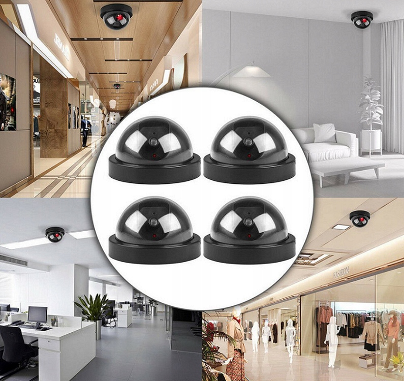 KAMERA ATRAPA KAMERY PRZEMYSŁOWEJ LED IR MONITORING KOPUŁKA NA ŚCIANĘ Rodzaj baterii AA